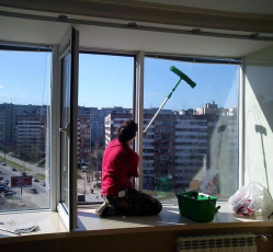 Мытье окон в однокомнатной квартире Межгорье